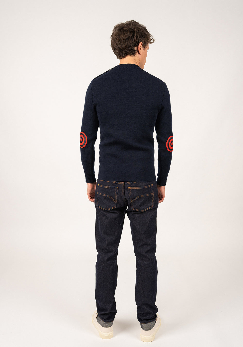Iconic Matelot jumper with elbow patches - SAINT JAMES x Comédie Française (MARINE)