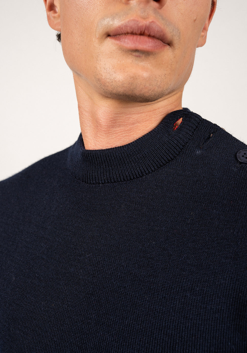 Iconic Matelot jumper with elbow patches - SAINT JAMES x Comédie Française (MARINE)