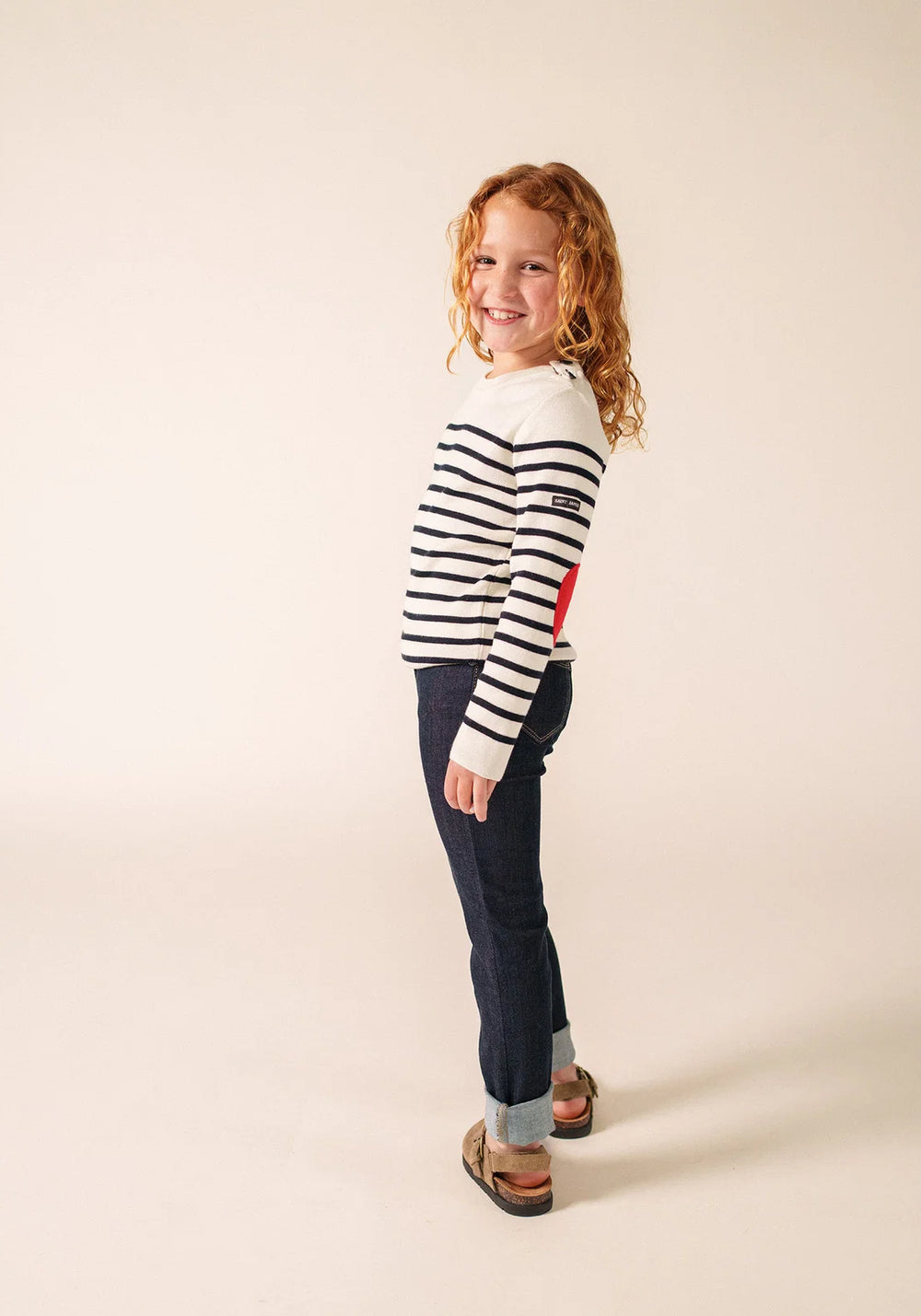 Brégançon Pop kid jumper (ECUME/NAVY/TULIPE)