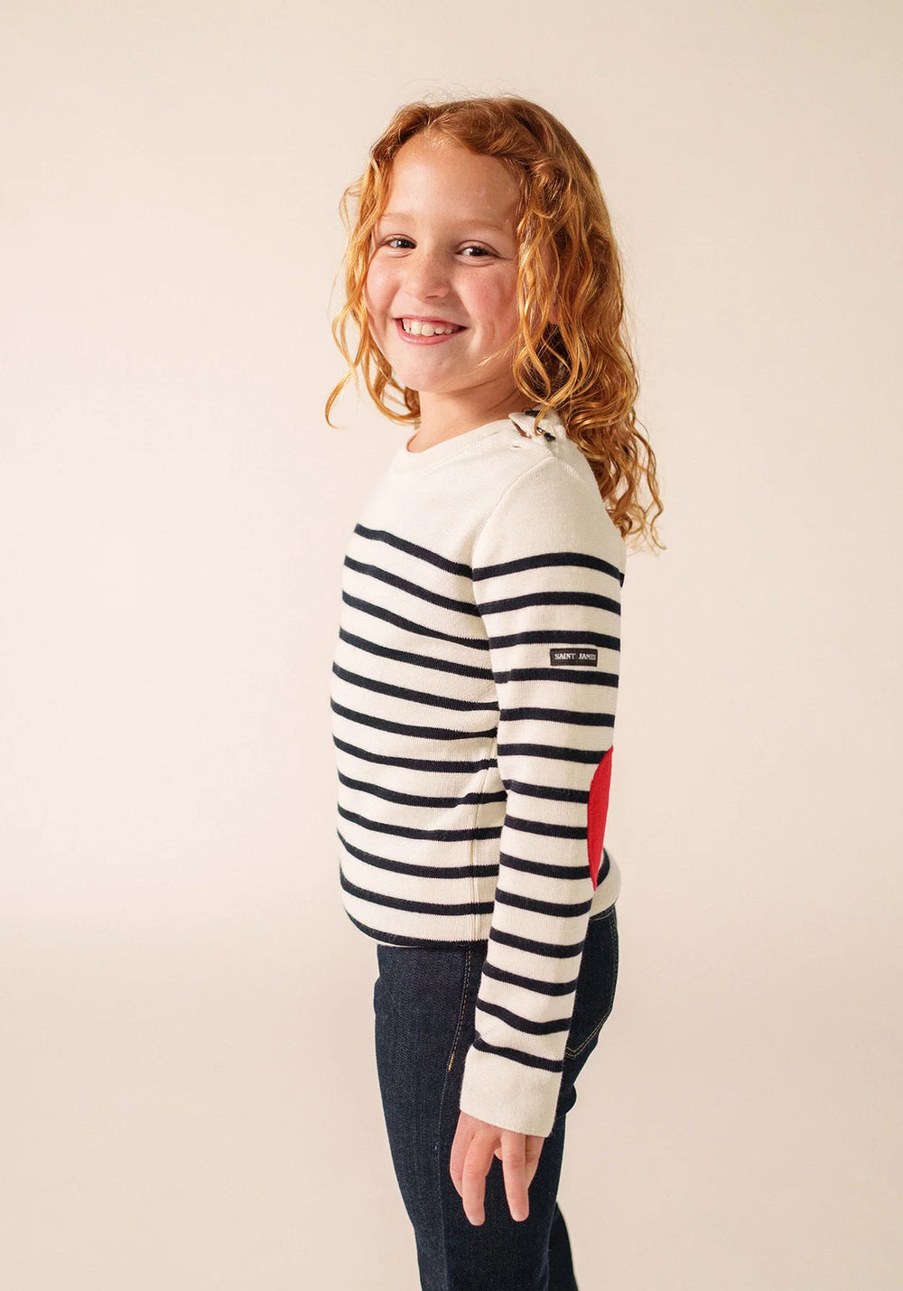 Brégançon Pop kid jumper (ECUME/NAVY/TULIPE)