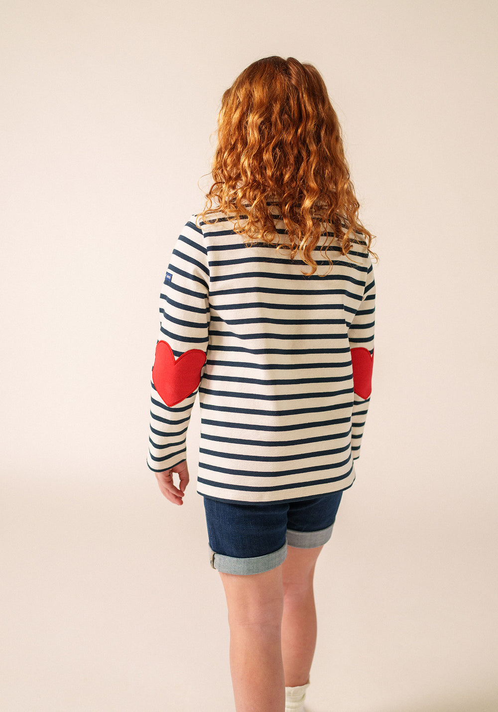 Vaujany kid Breton shirt (ECRU/MARINE)