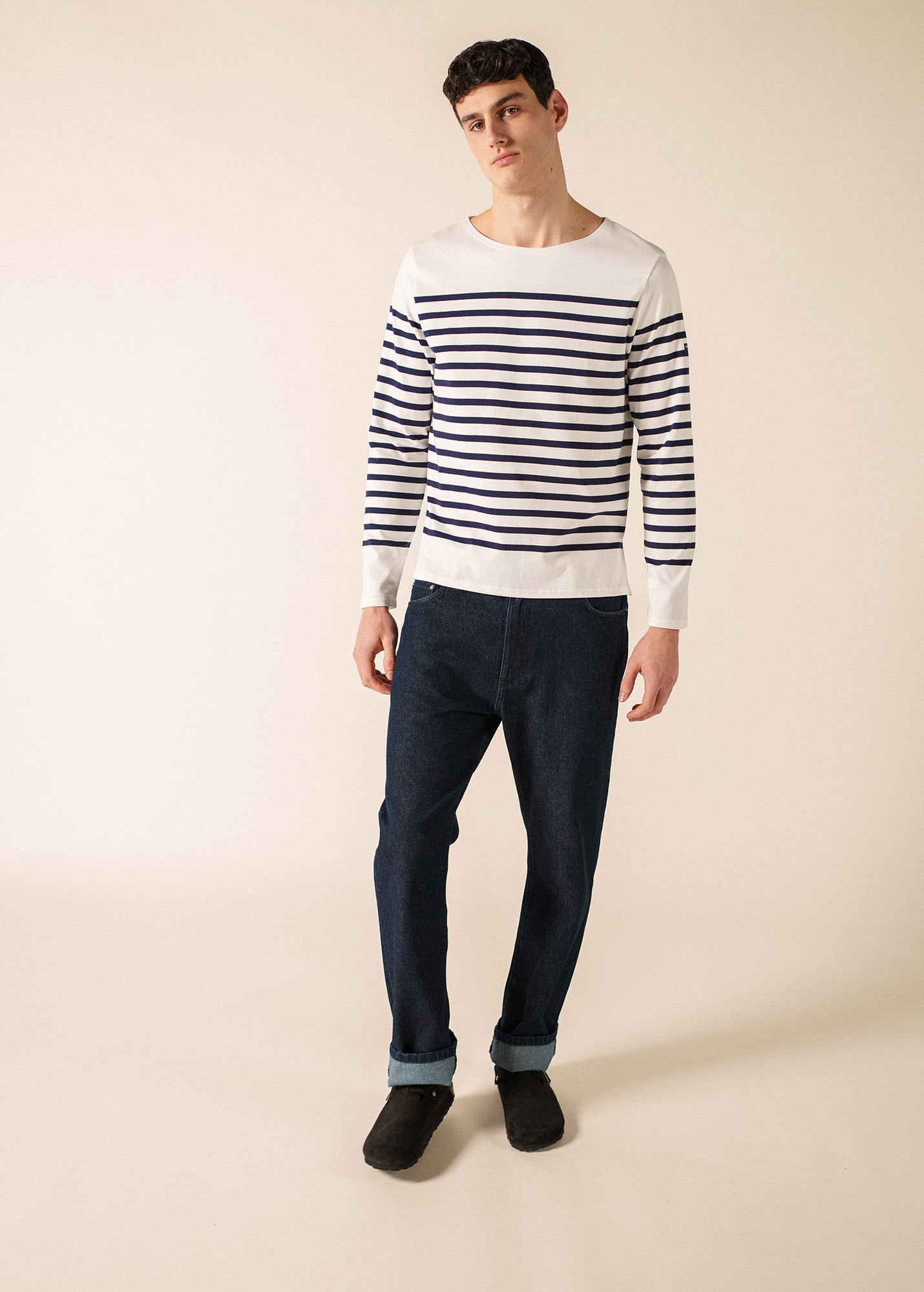 Naval authentic striped sailor shirt in combed cotton | SAINT