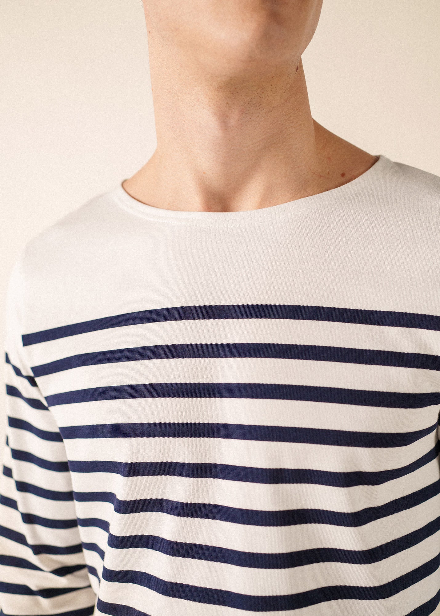 Naval authentic striped sailor shirt in combed cotton | SAINT