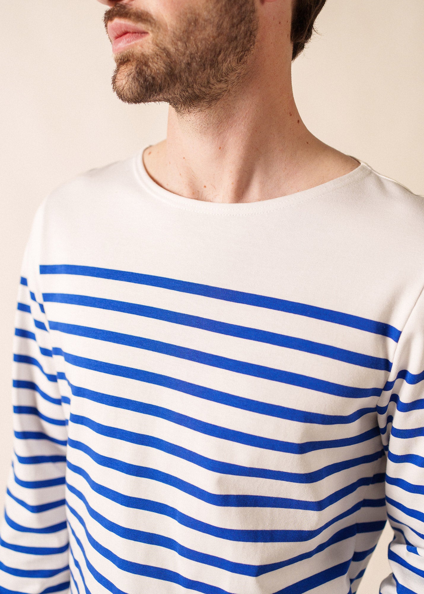 Naval authentic striped sailor shirt in combed cotton | SAINT