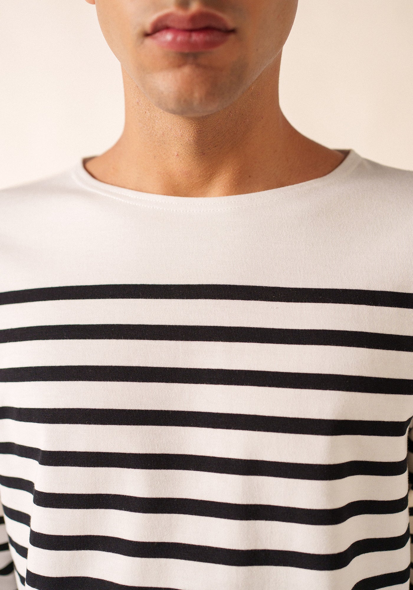 Naval sailor shirt (NEIGE/NOIR)