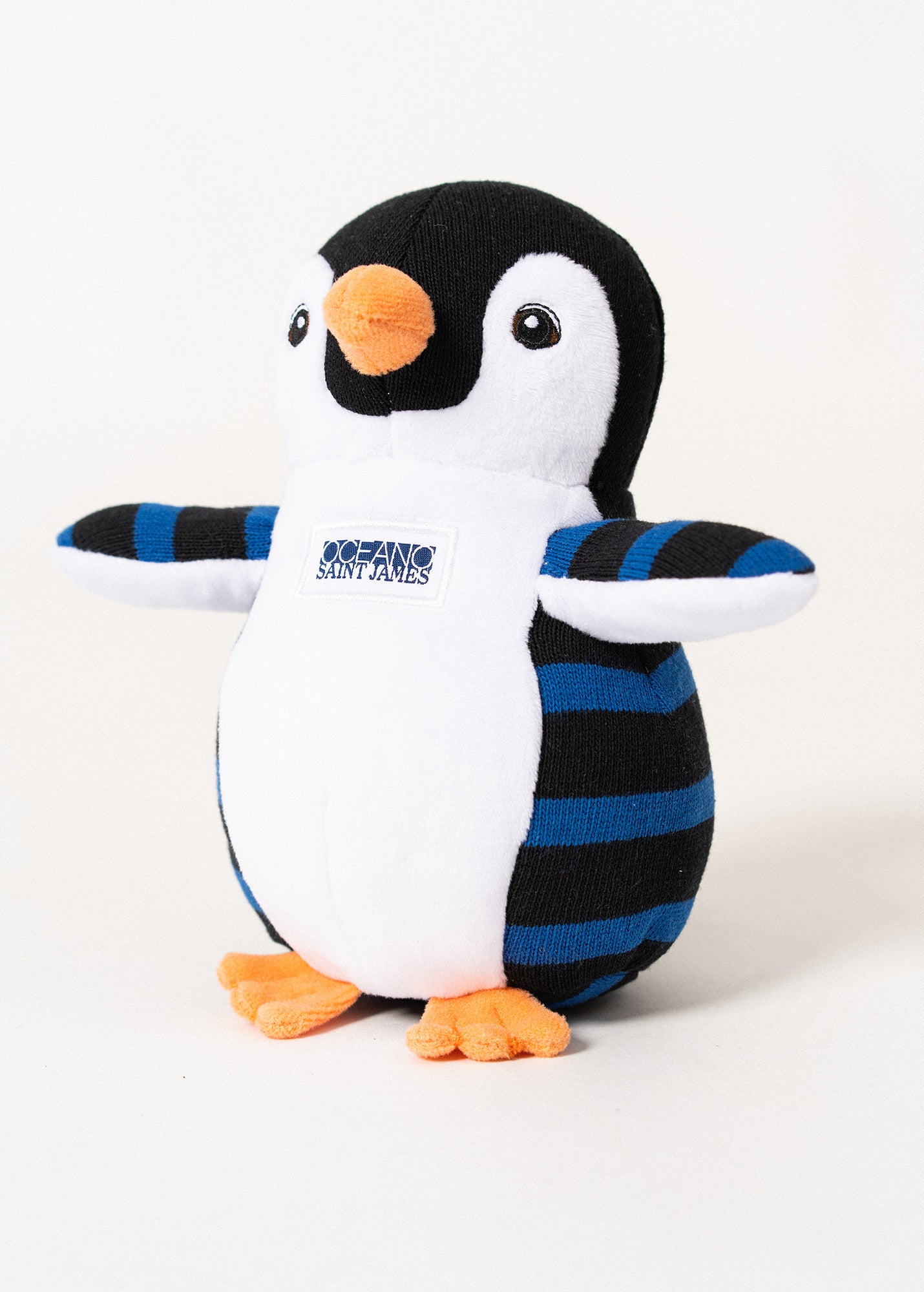 Penguin Océano soft toy with iconic stripes | SAINT JAMES Official