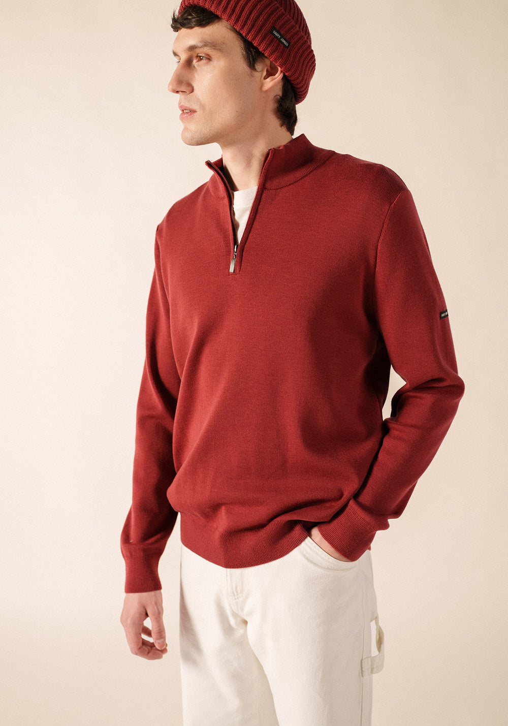 Jersey Crossley (TERRACOTA/AZUL MARINO)