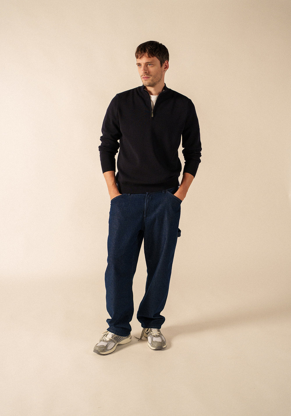 Crossley jumper (NAVY/GRIS)