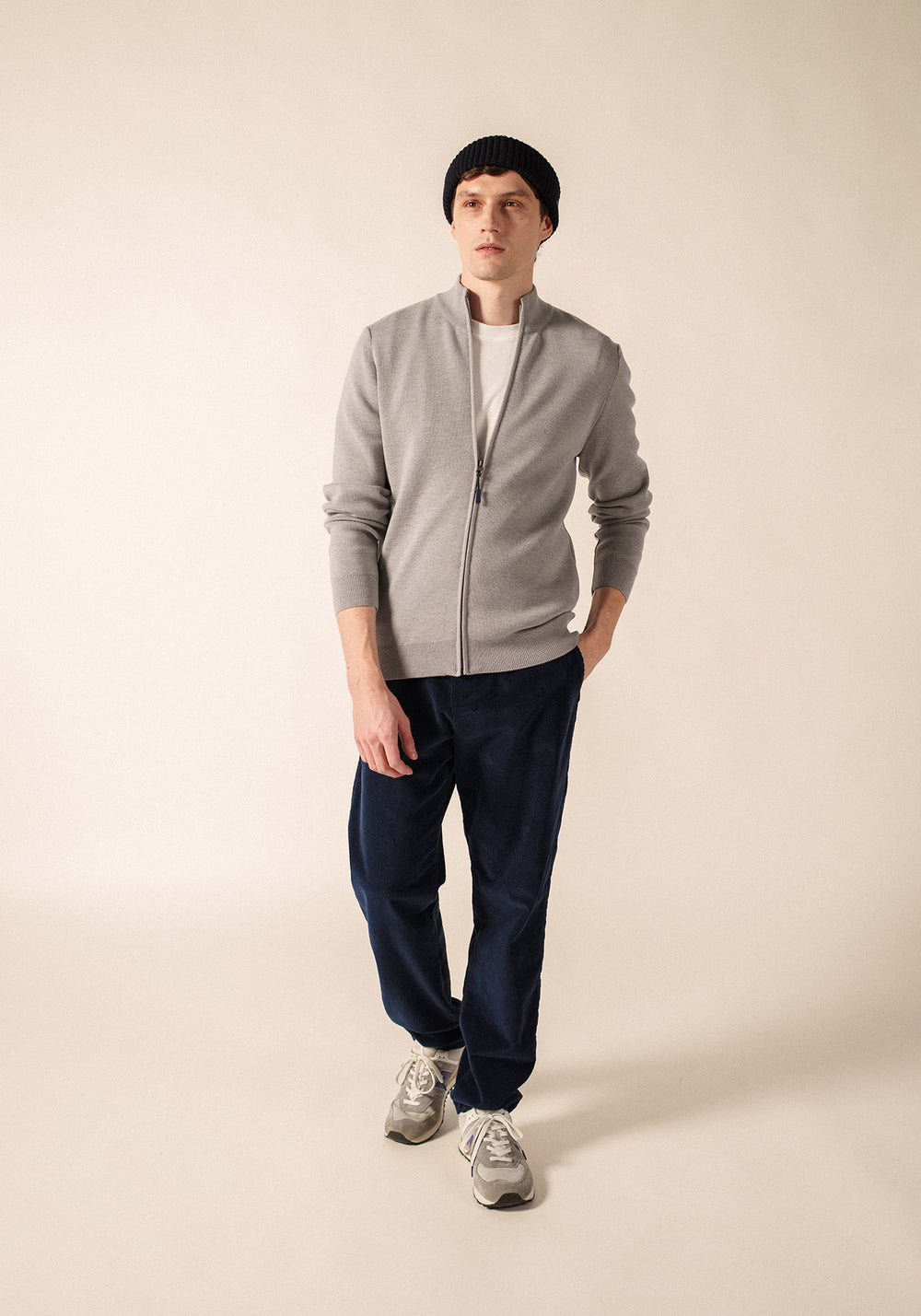 Creggan cardigan (PERLE CHINE/NAVY)