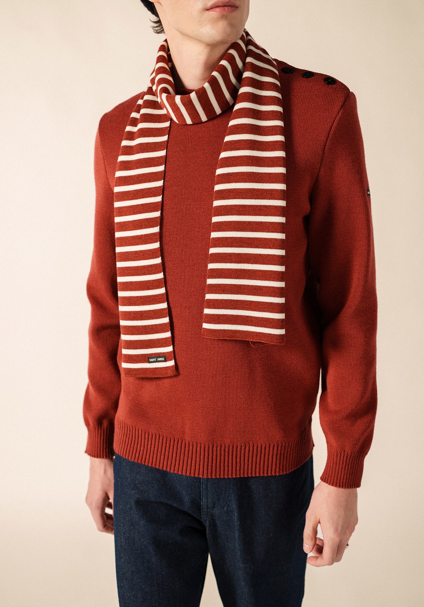 Duguay scarf (TERRACOTTA CHINE/ECUME)