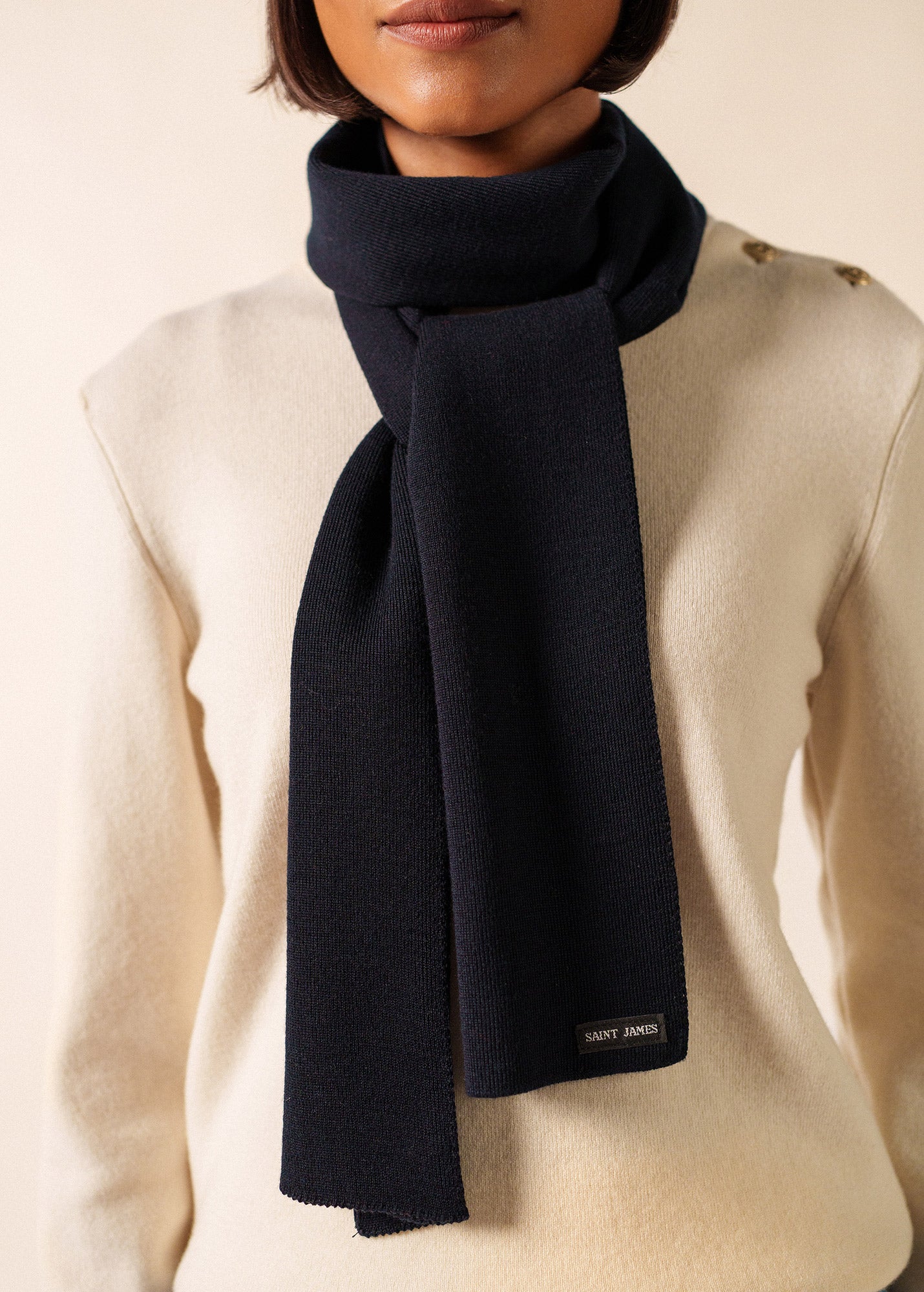 Duguay scarf in blended wool | SAINT JAMES Official website