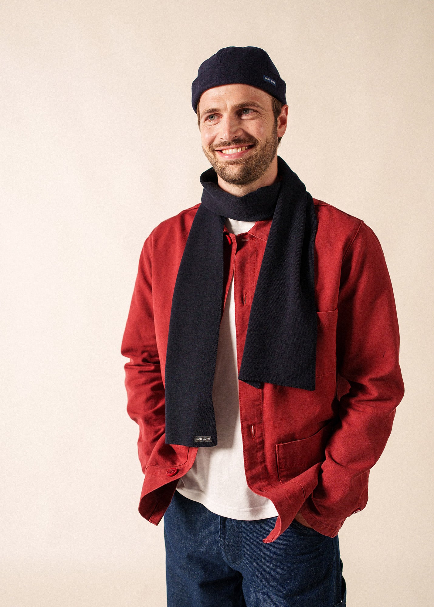 Duguay scarf in blended wool | SAINT JAMES Official website