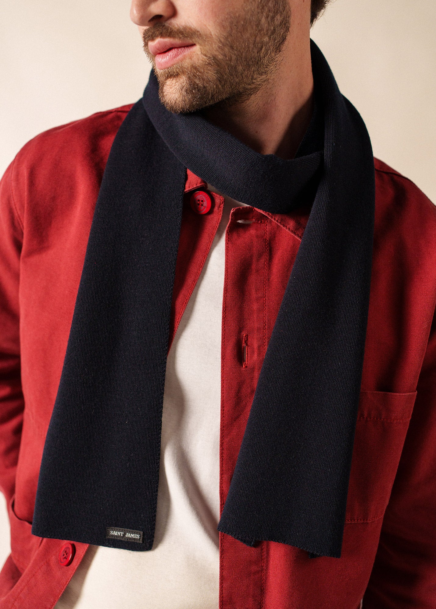 Duguay scarf in blended wool | SAINT JAMES Official website