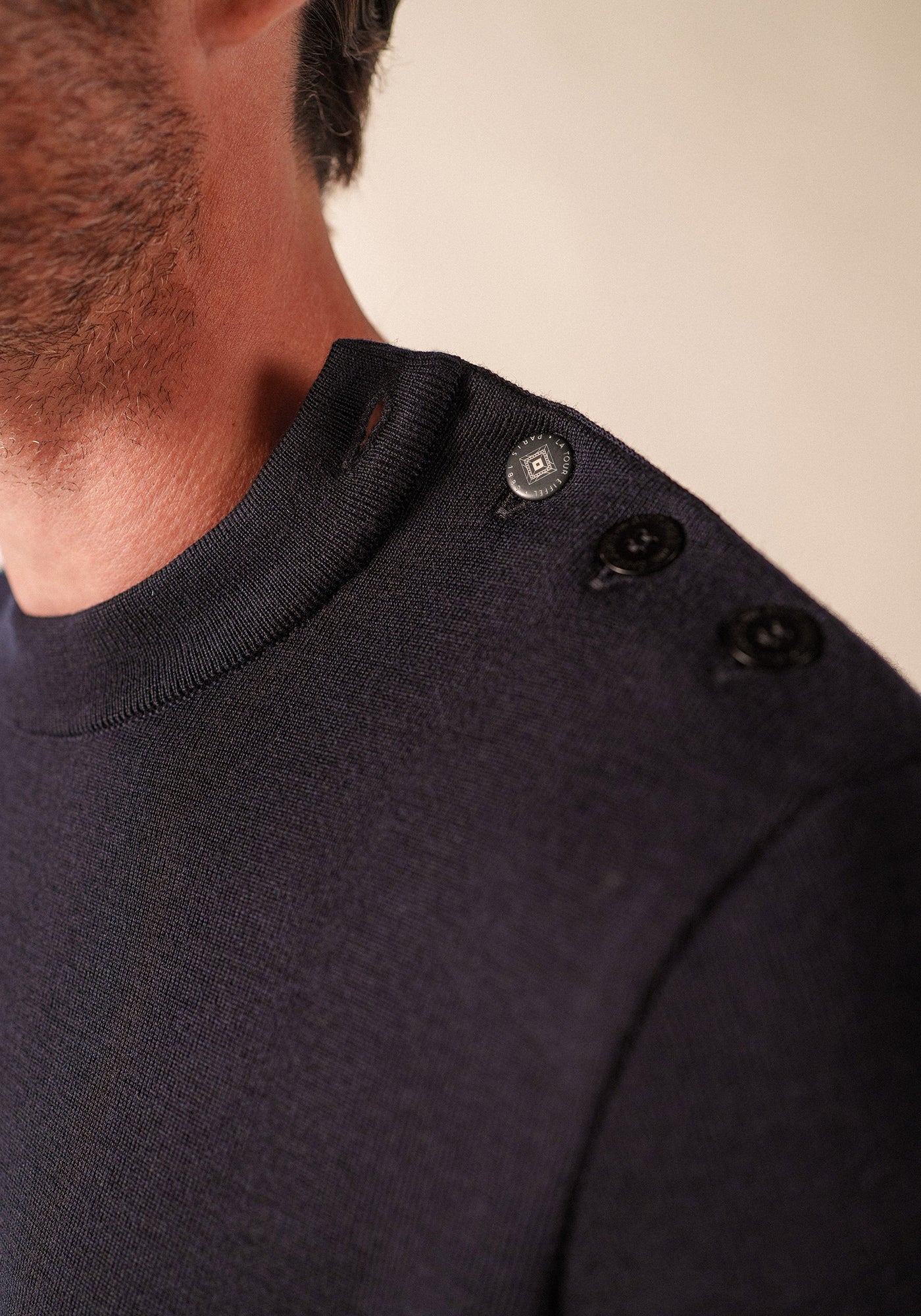 Mondiovision jumper x La tour Eiffel (NAVY/ECUME)