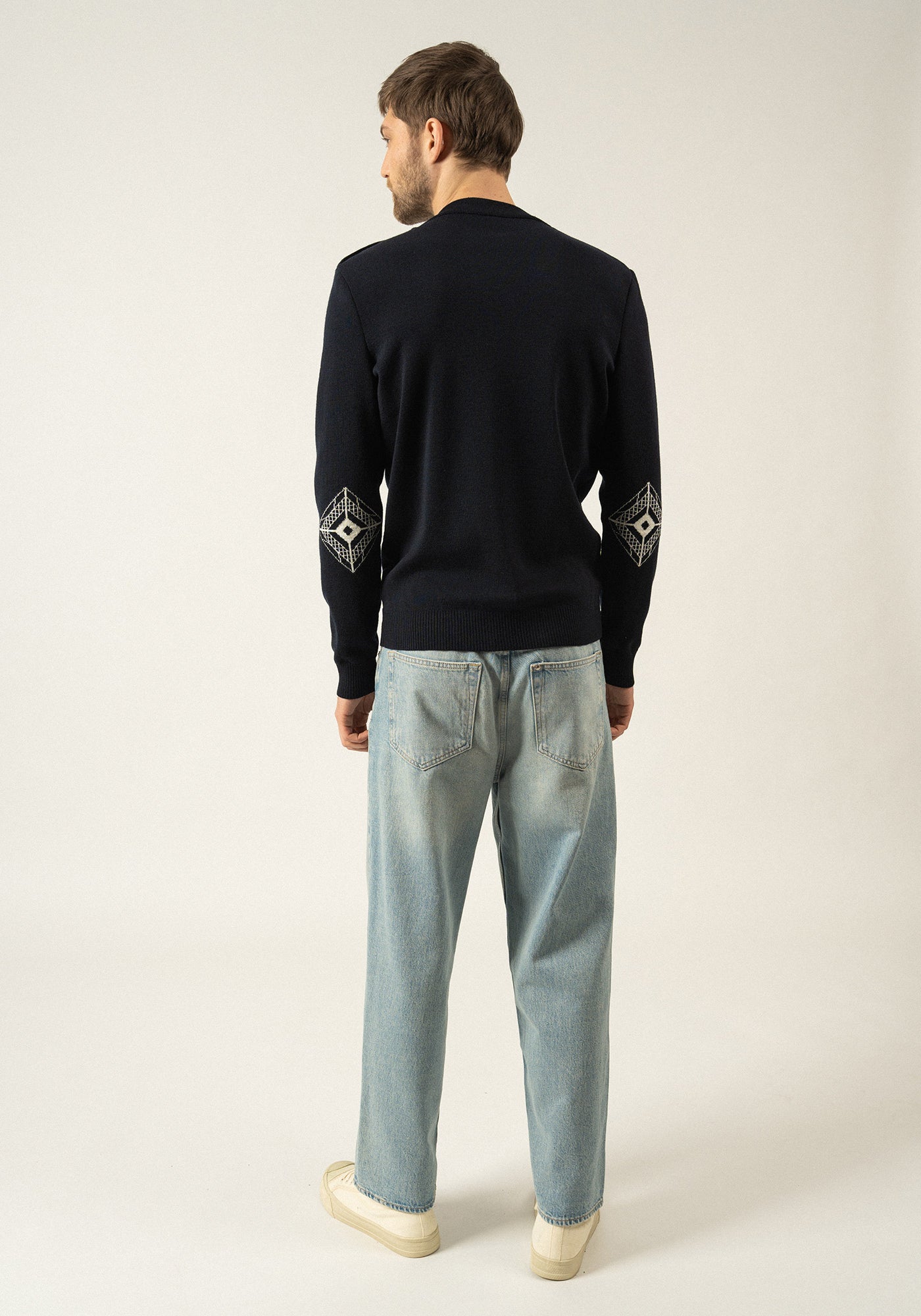 Mondiovision jumper x La tour Eiffel (NAVY/ECUME)