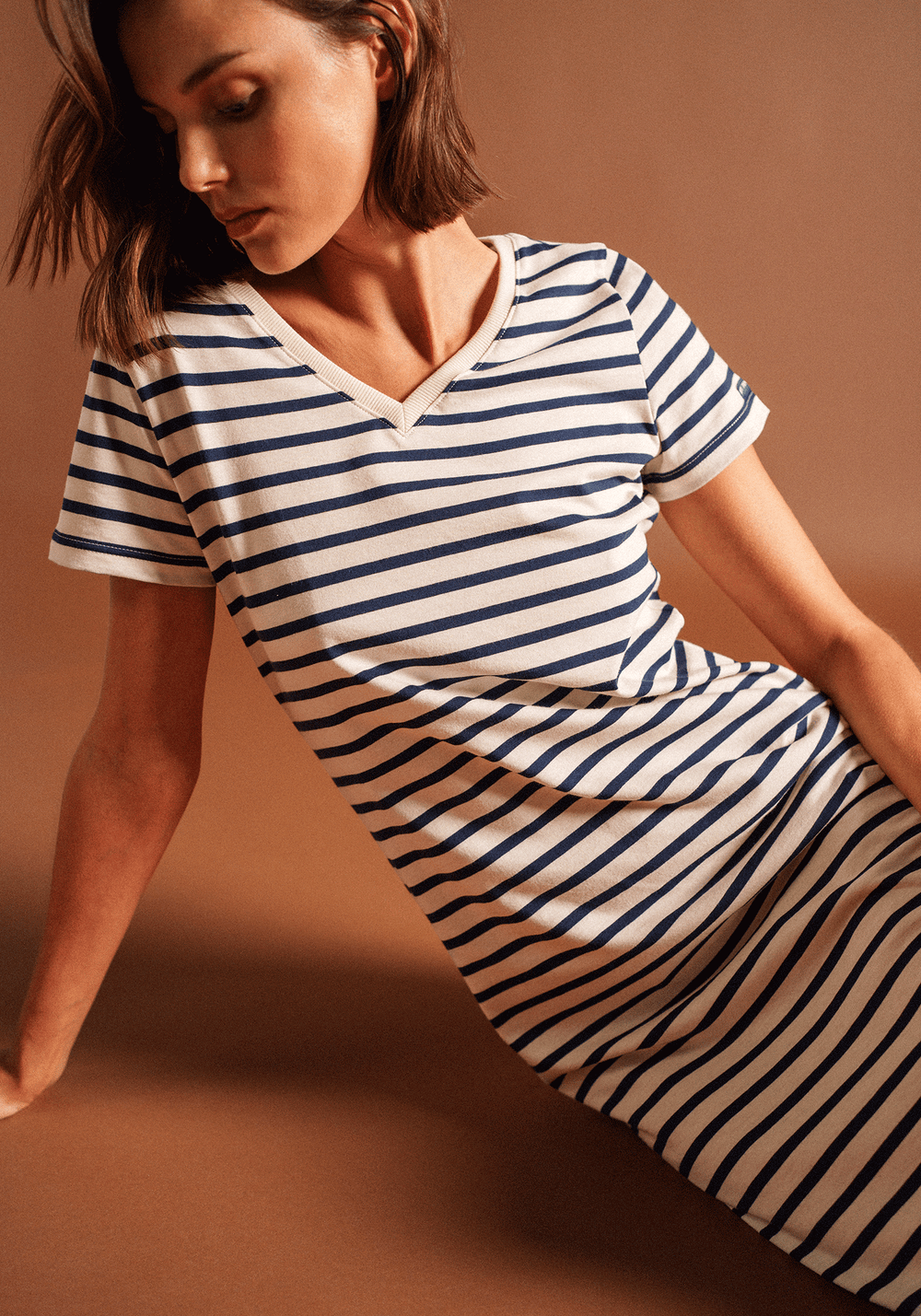 Vestido Eze (CRU/AZUL MARINO)