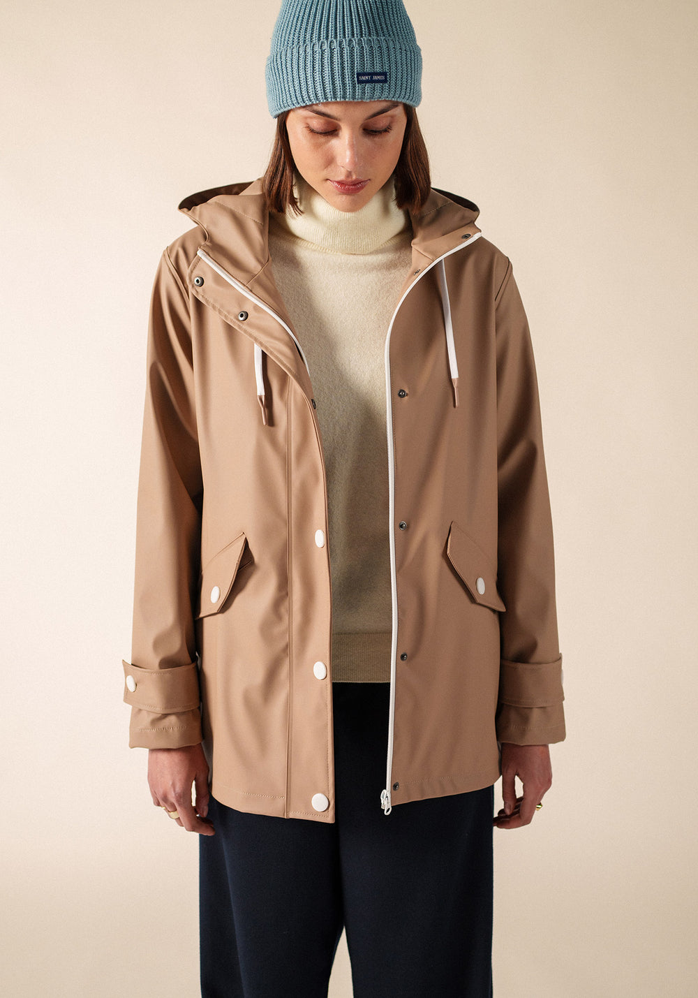 Ste Gaia raincoat (BEIGE FONCE)