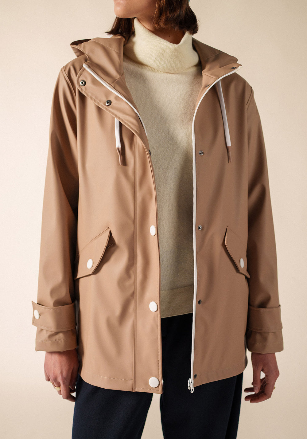 Ste Gaia raincoat (BEIGE FONCE)