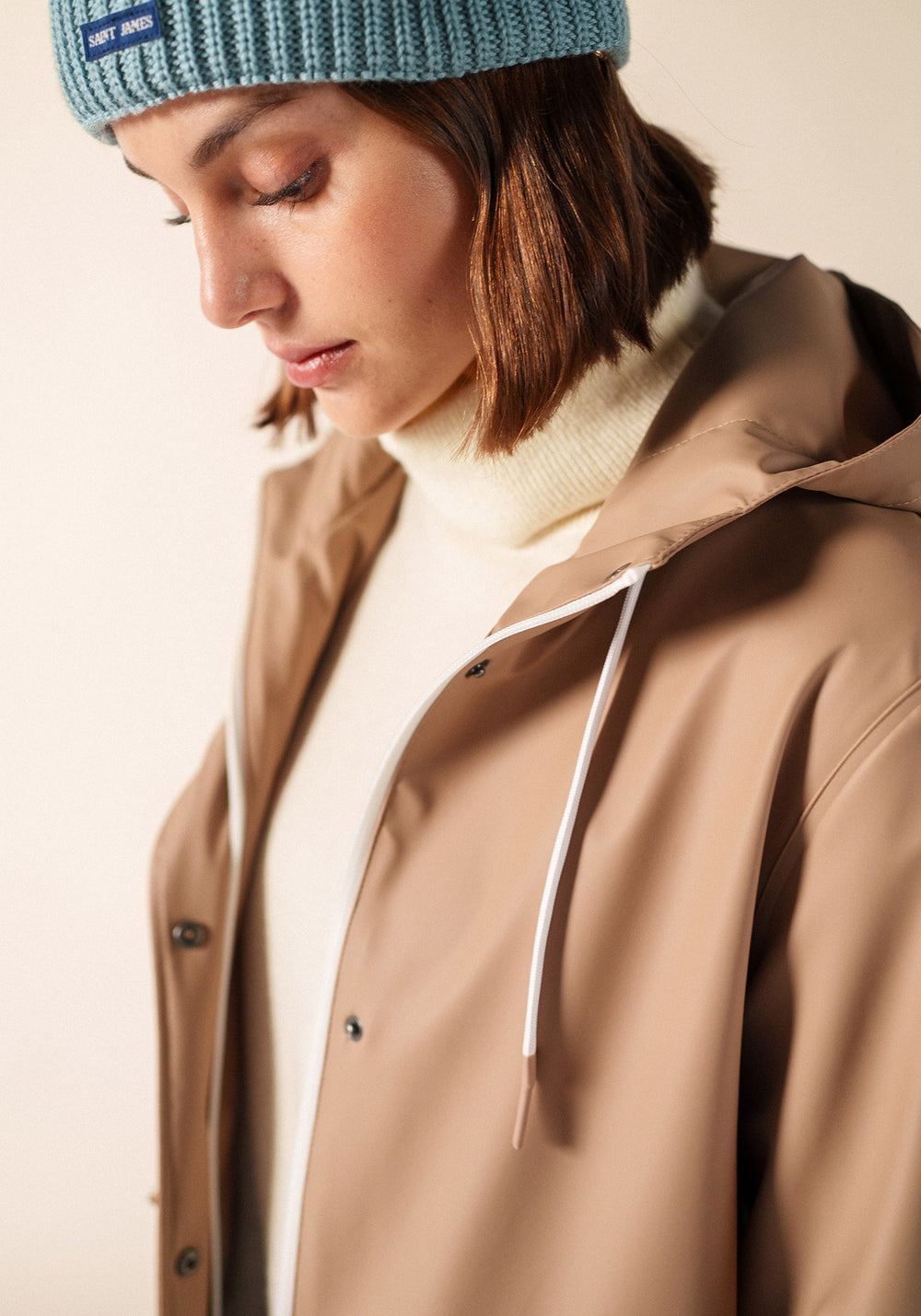 Ste Gaia raincoat (BEIGE FONCE)