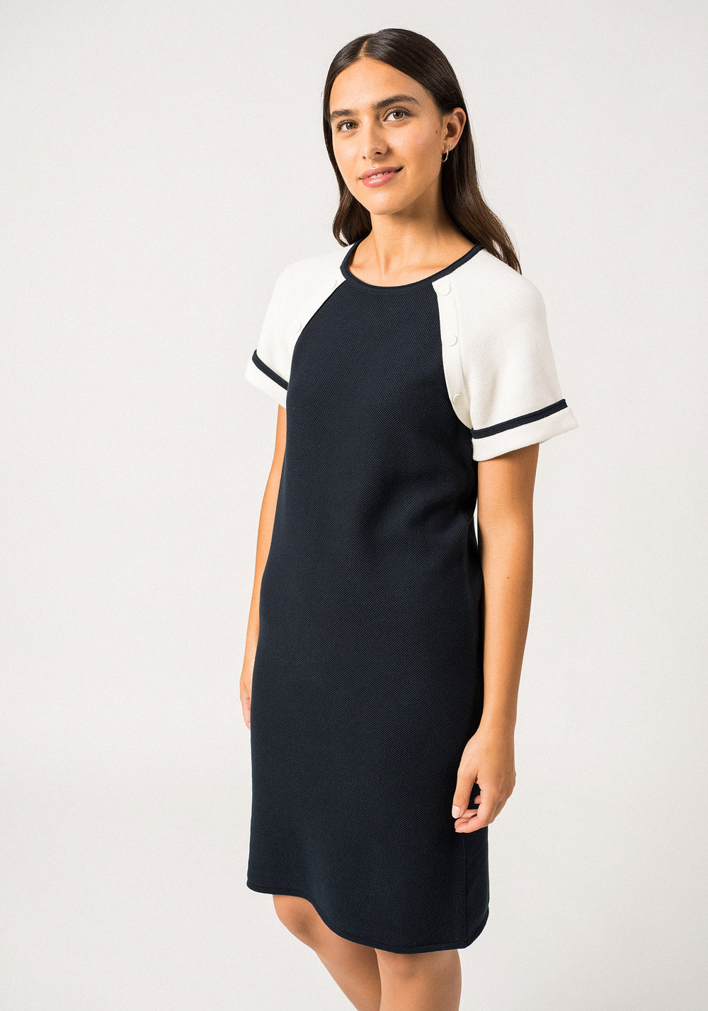 Plaisance Dress x Isabelle Ballu (MARINE/ECUME)