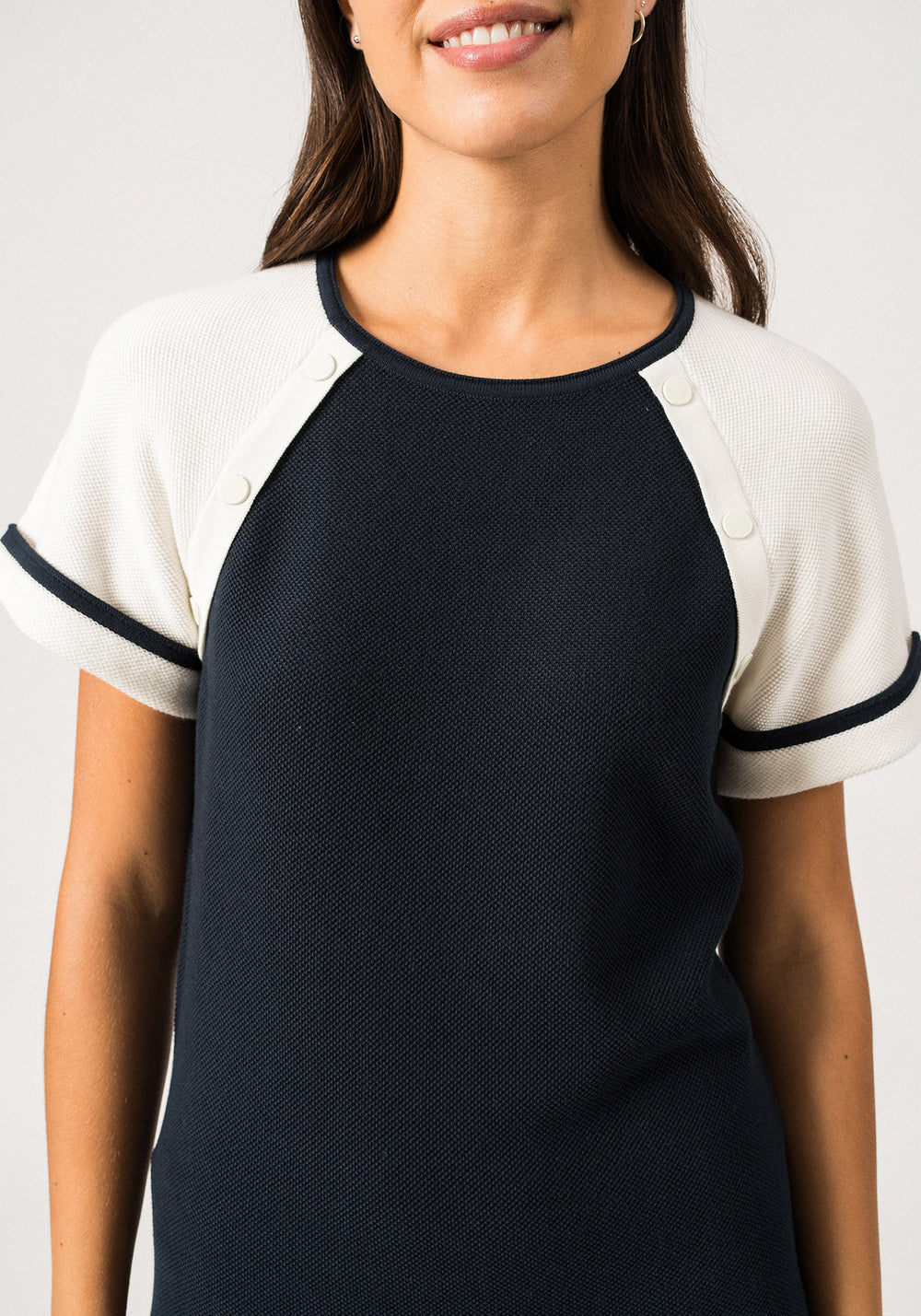 Plaisance Dress x Isabelle Ballu (MARINE/ECUME)