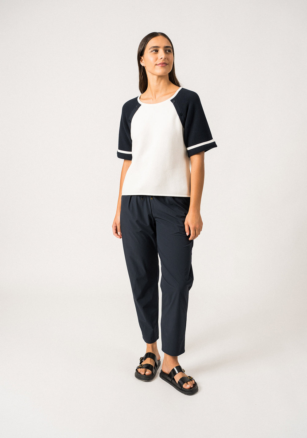 Traversée T-Shirt x Isabelle Ballu (ECUME/MARINE)