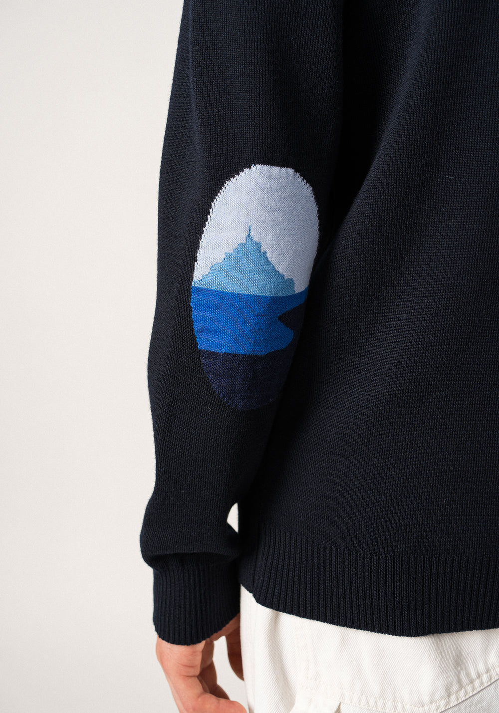 Mondiovision jumper x le Mont Saint-Michel (NAVY/MULTICO)