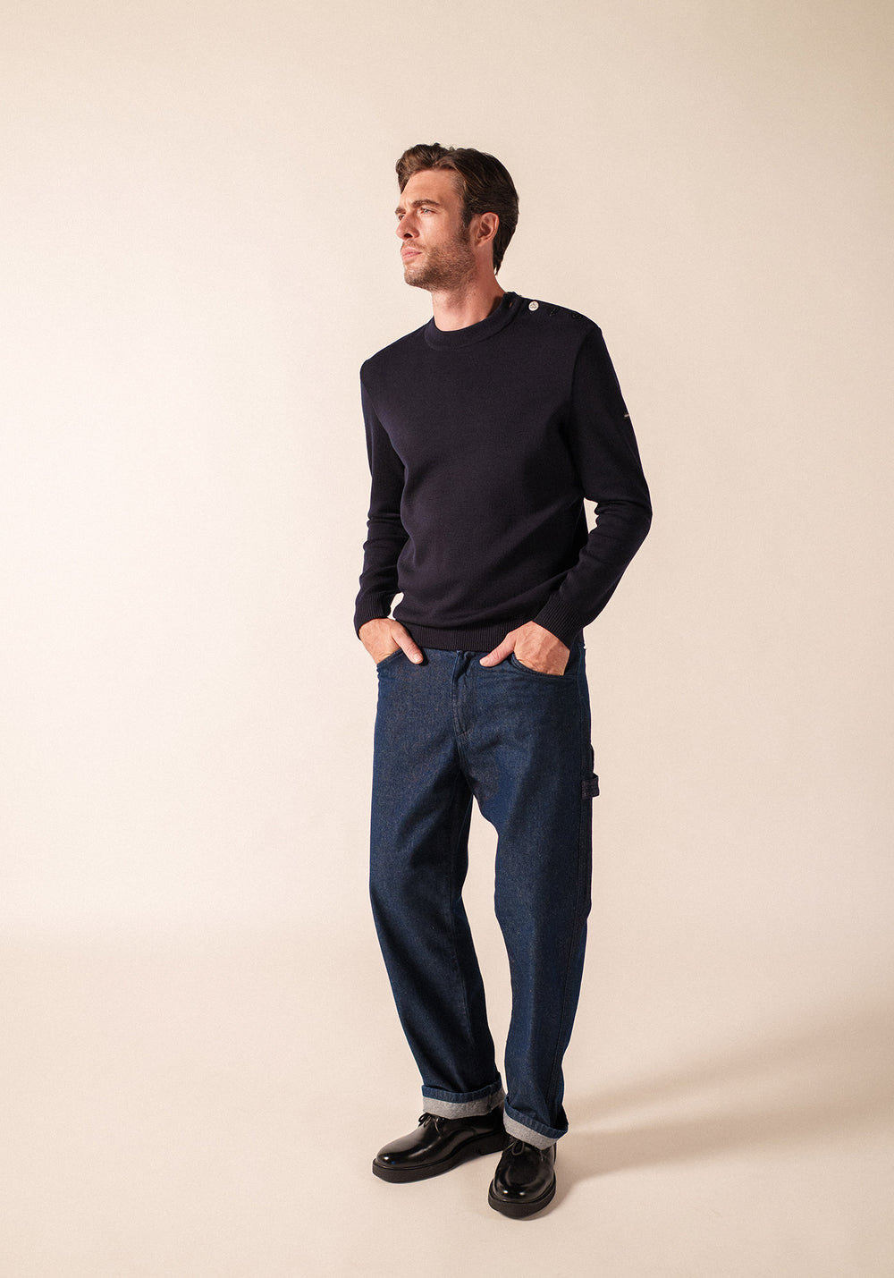 Mondiovision jumper x le Mont Saint-Michel (NAVY/MULTICO)