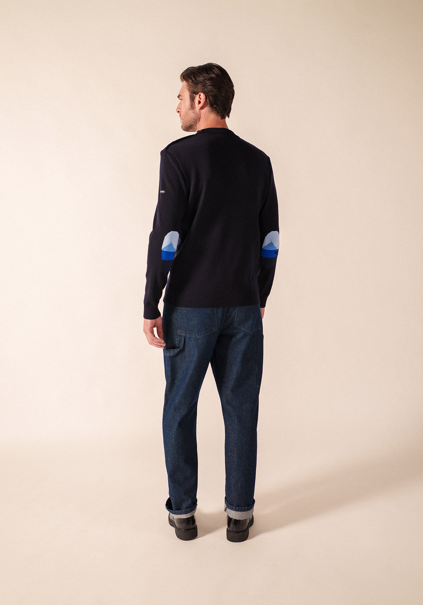 Mondiovision jumper x le Mont Saint-Michel (NAVY/MULTICO)