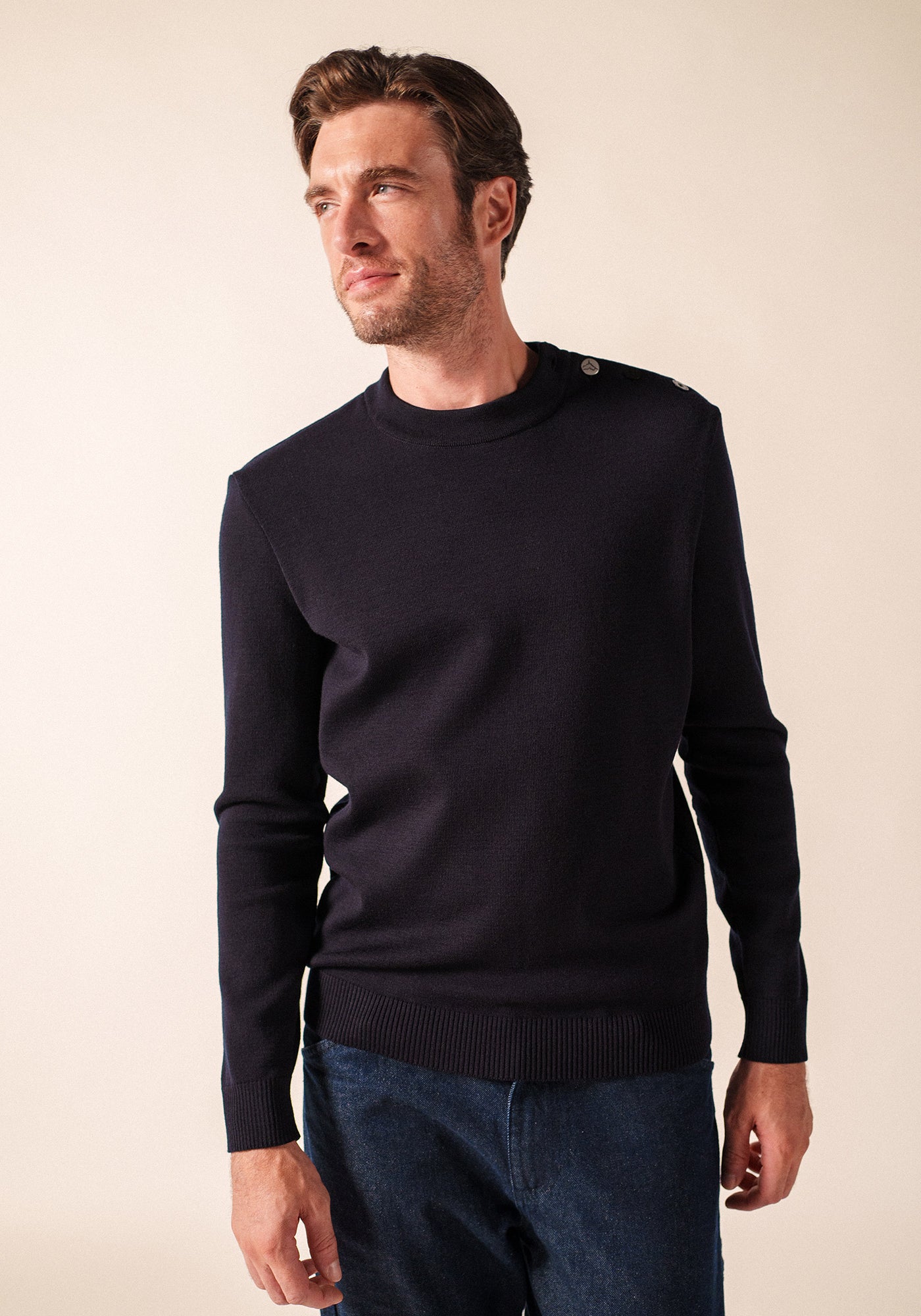 Mondiovision jumper x le Mont Saint-Michel (NAVY/MULTICO)