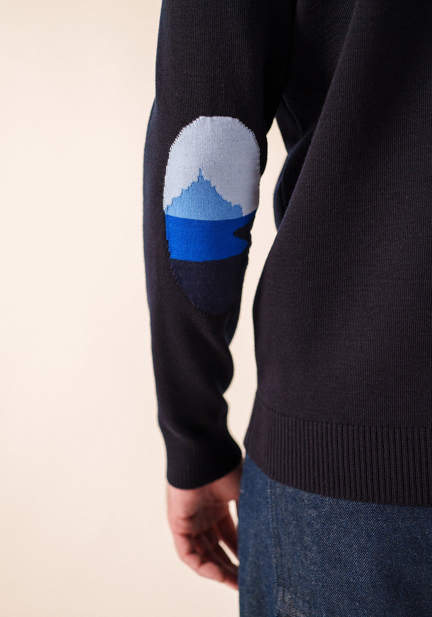Mondiovision jumper x le Mont Saint-Michel (NAVY/MULTICO)