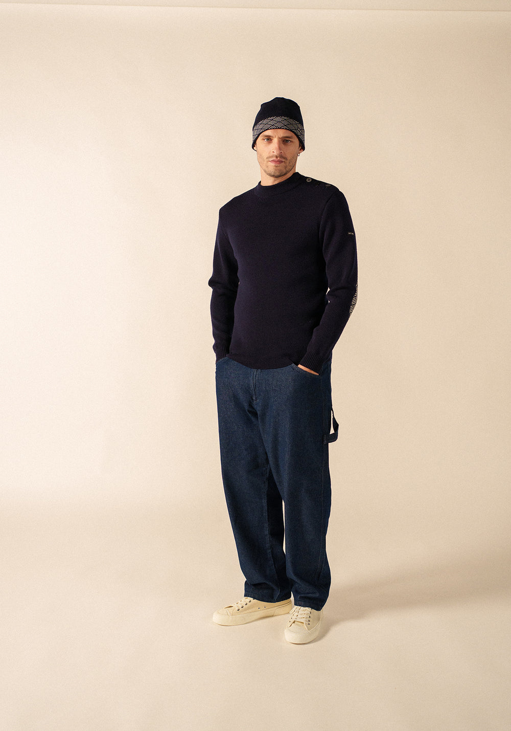 Matelot Equipage sailor jumper (MARINE/ECRU)