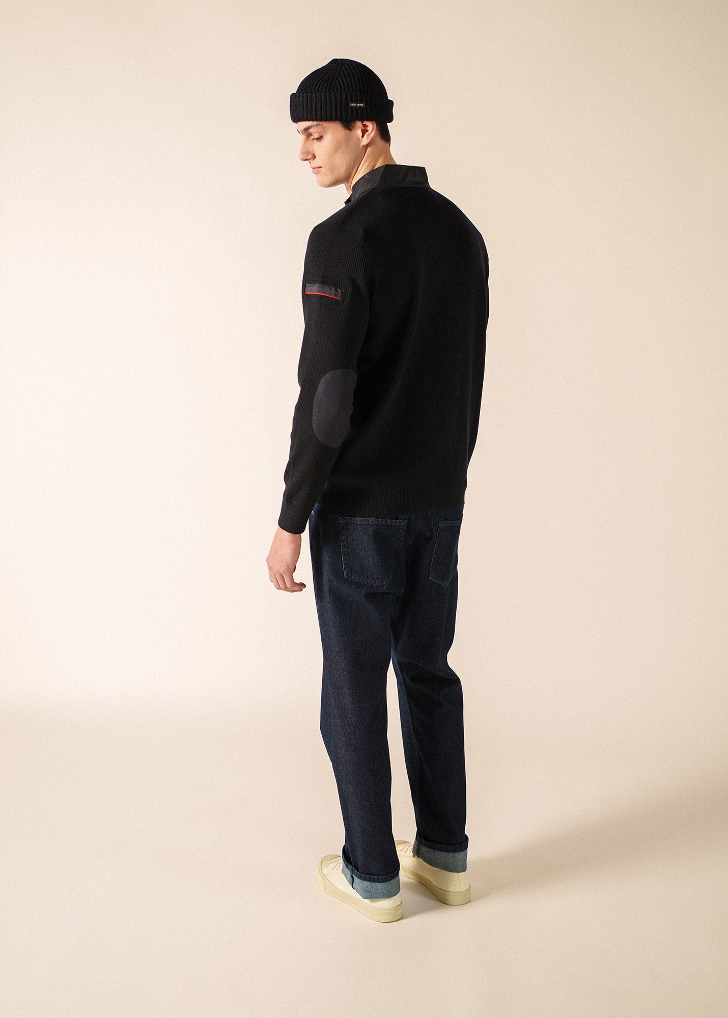 Navigateur zipped cardigan in soft wool | SAINT JAMES Official