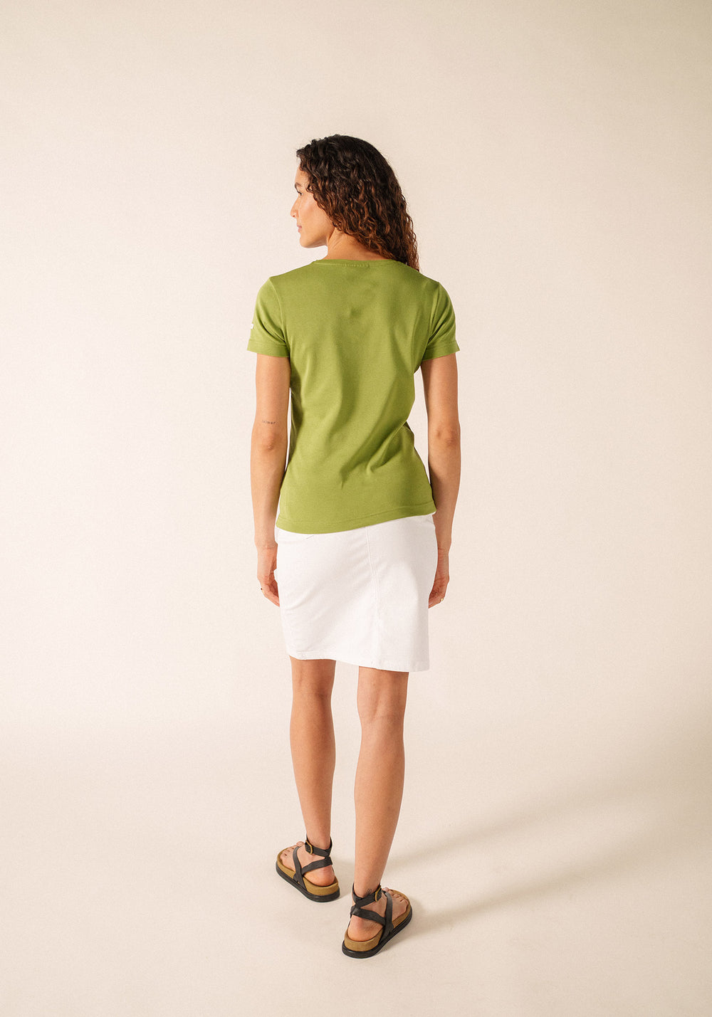 T-shirt Ajaccio V-neck – in cotton (OIL)