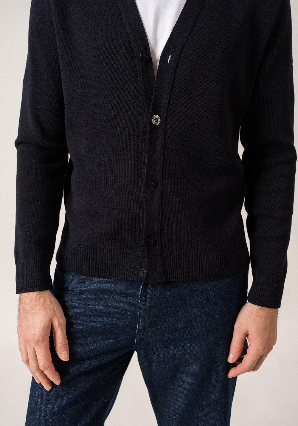 Equipage cardigan (NAVY/ECUME)