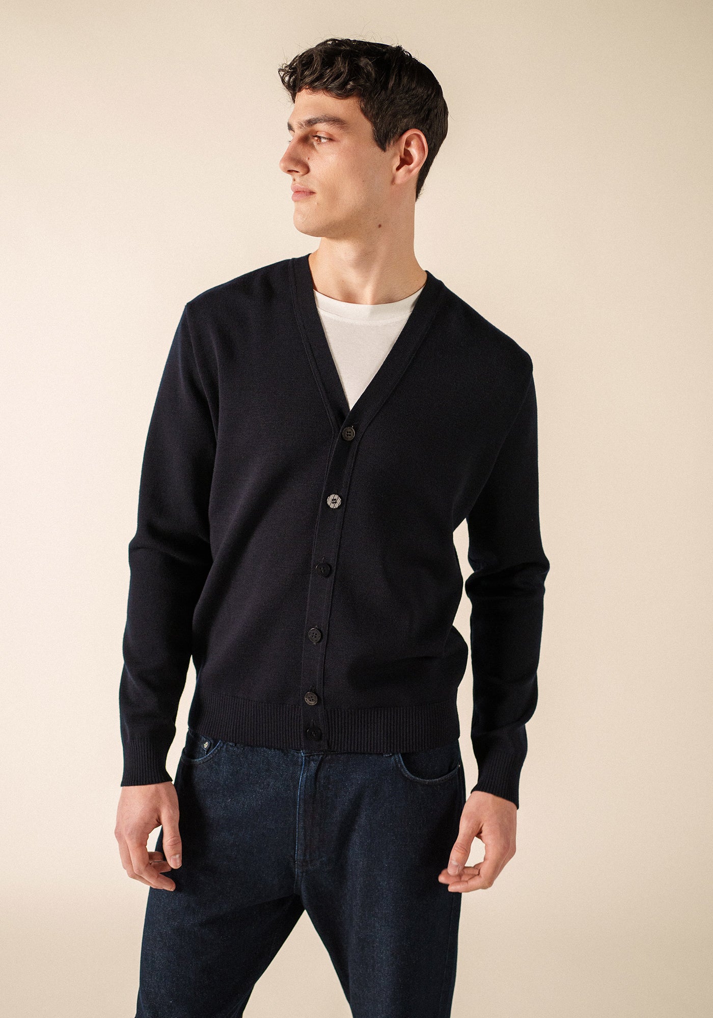 Cardigan Equipage (AZUL MARINO/ECUME)
