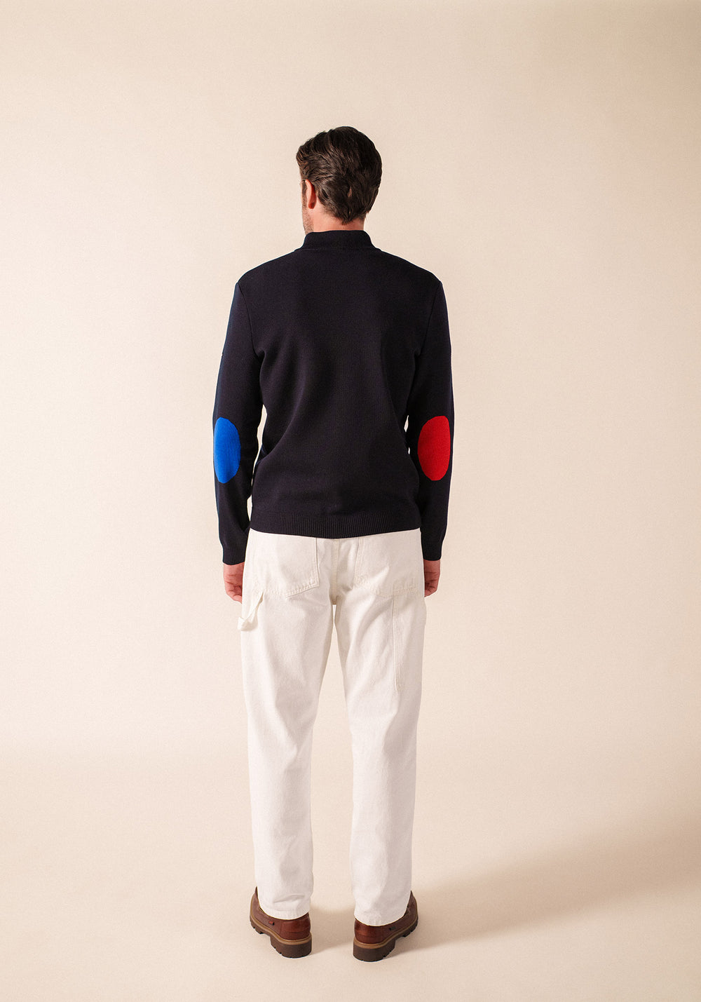 Jersey con coderas x l'Elysée (NAVY/MULTICO)
