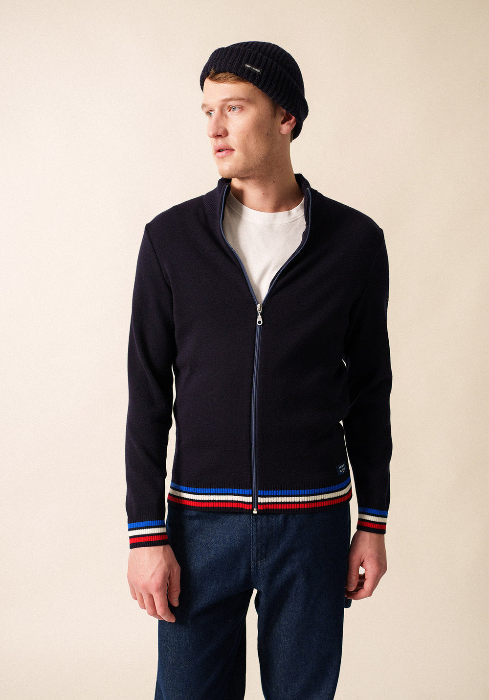 Rebeca tricolor x l'Elysée (NAVY/MULTICO)