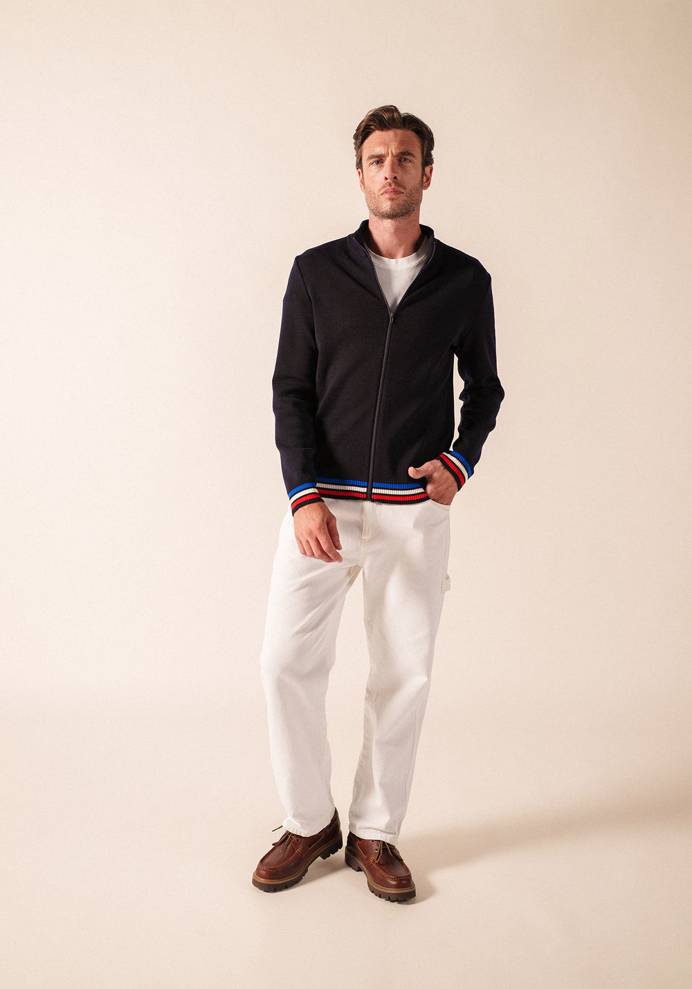 Rebeca tricolor x l'Elysée (NAVY/MULTICO)