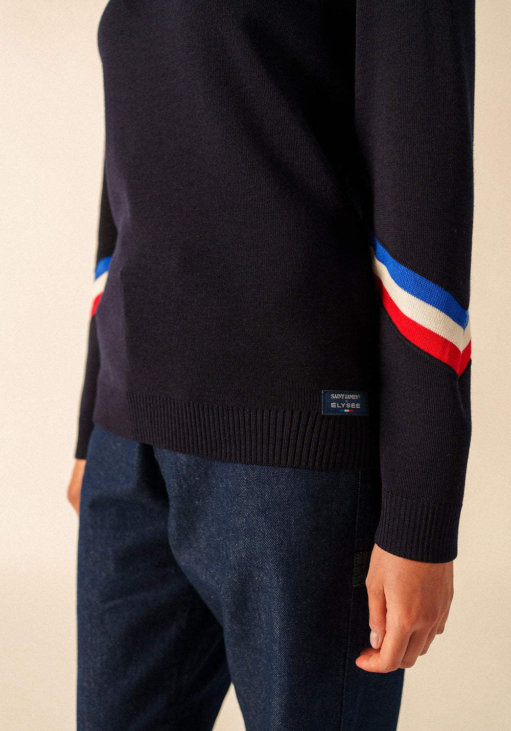 Mondiovision jumper x l'Elysée (NAVY/MULTICO)