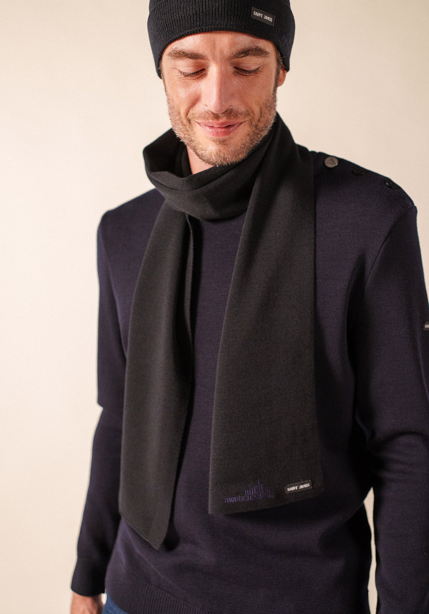 Scarf x le Mont Saint-Michel (NAVY)