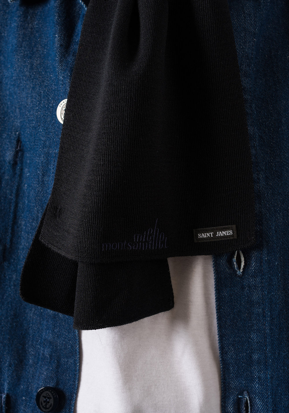 Scarf x le Mont Saint-Michel (NAVY)