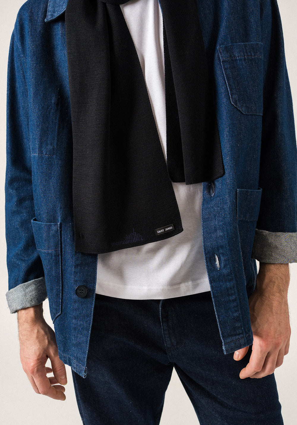 Scarf x le Mont Saint-Michel (NAVY)