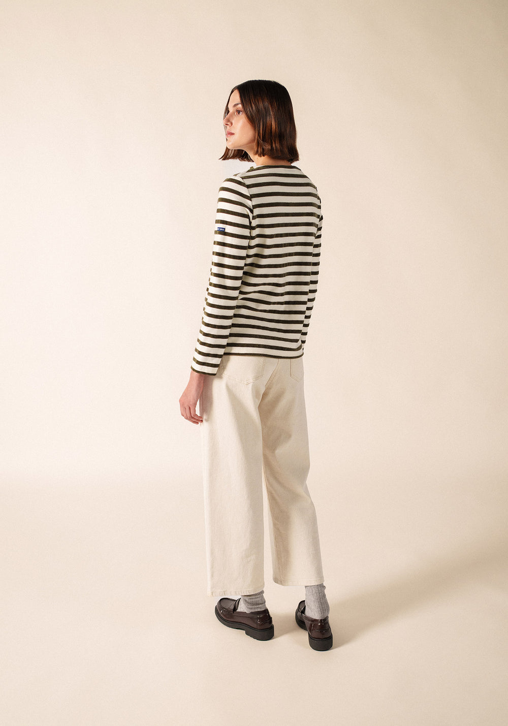 Mérivelours Breton shirt (ECUME/LAND)