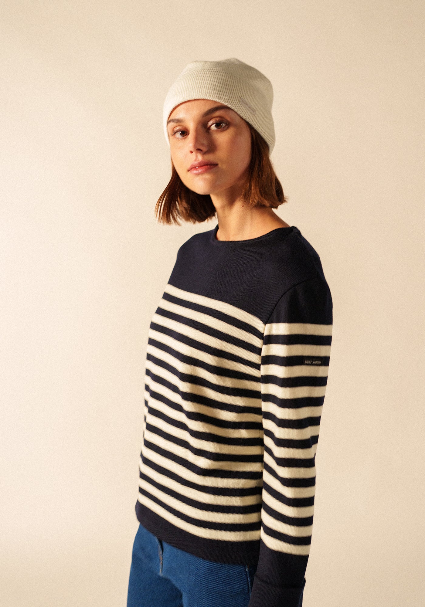 Clerval Solid Beanie – fleece lined (ECUME)