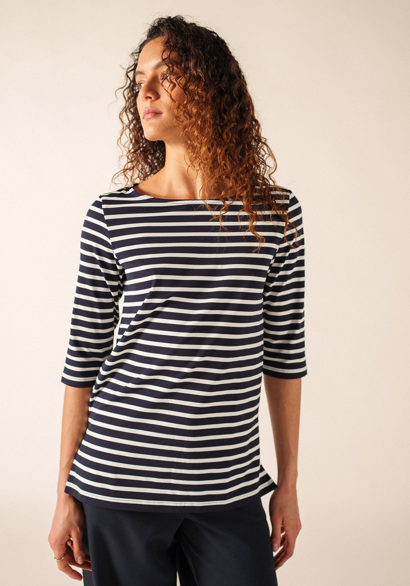Camisa Phare Breton (NAVY/NEIGE)