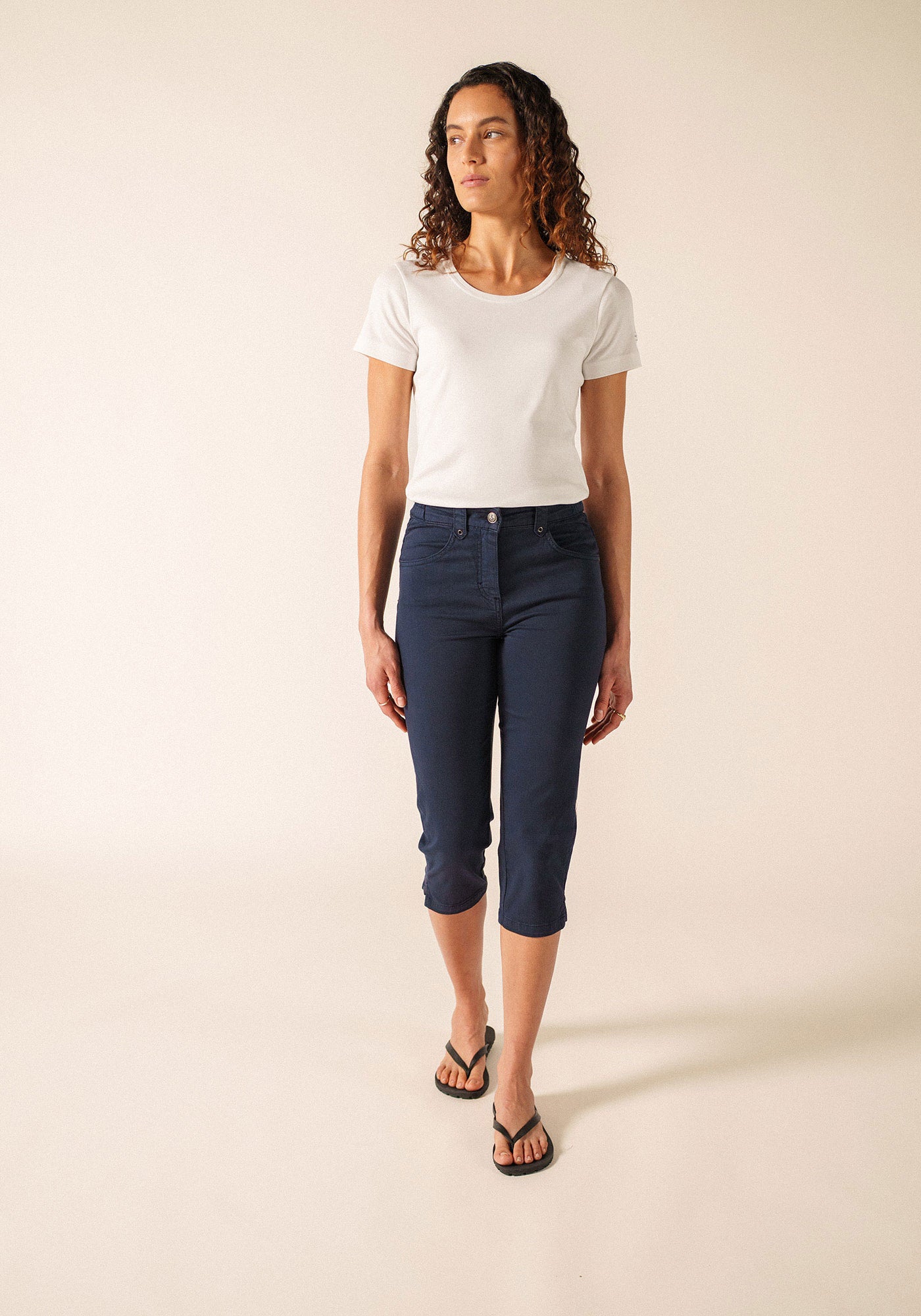 Pantalones capri Elodie (MARINE)