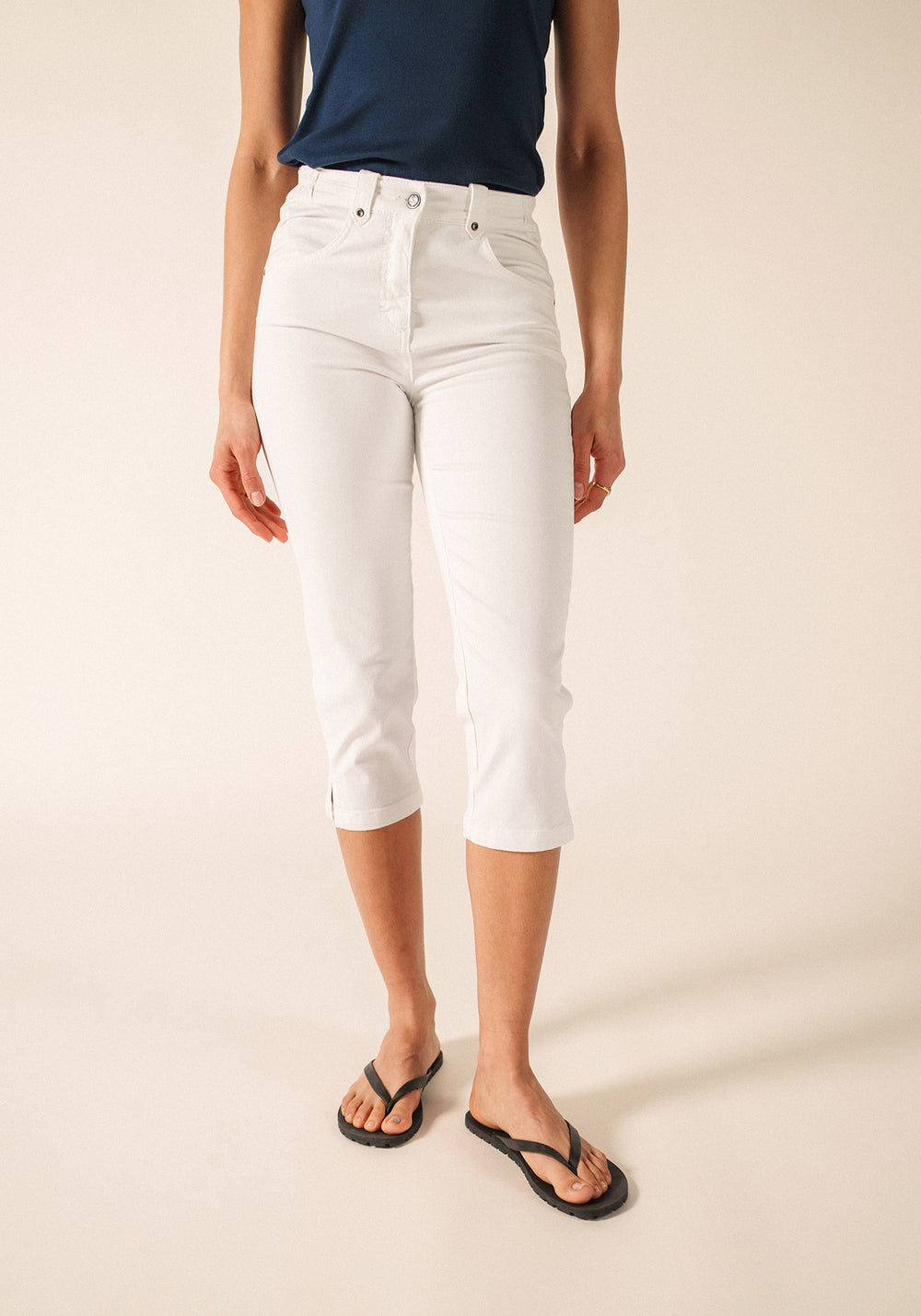 Pantalones Capri Elodie (BLANCO)