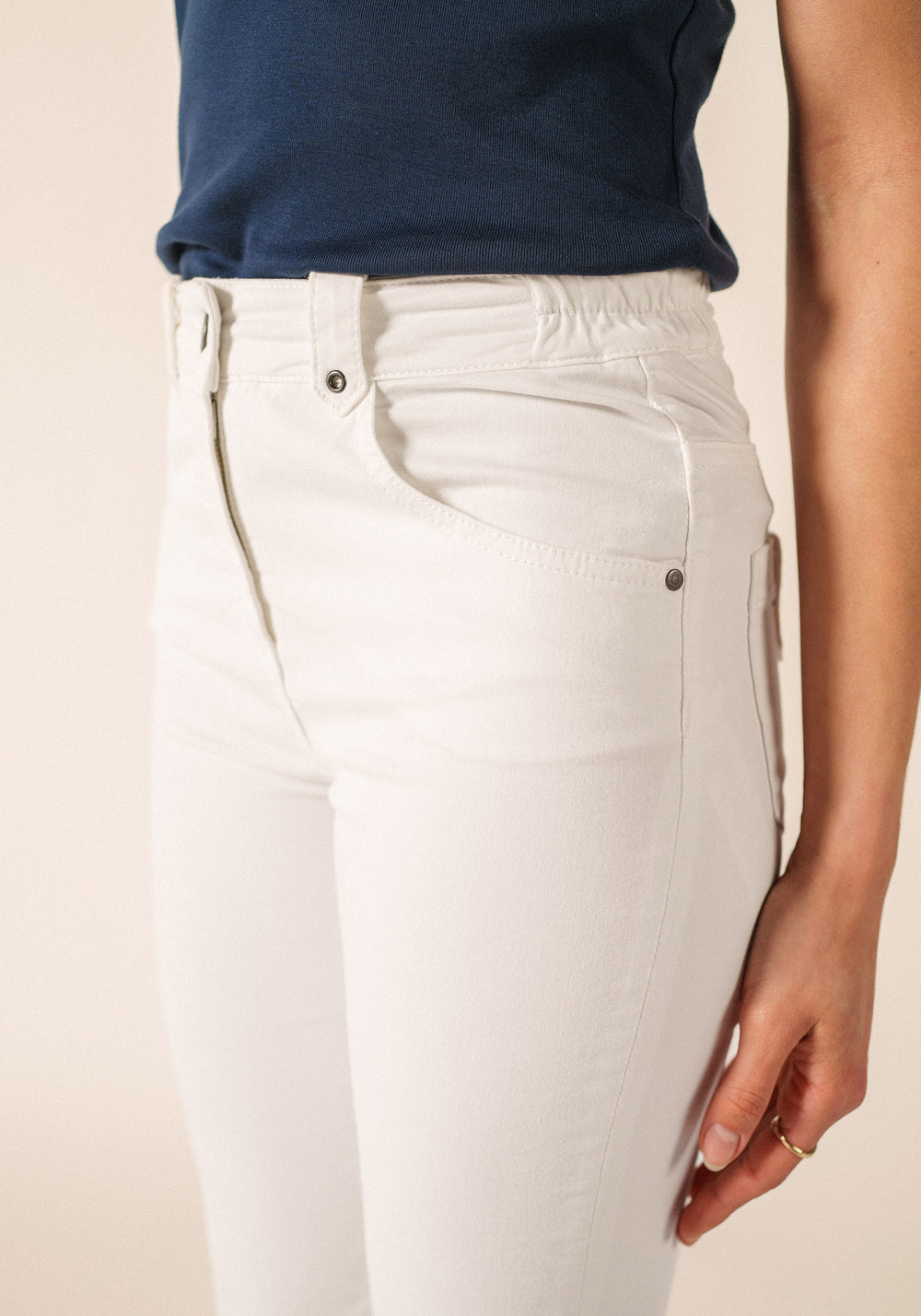 Pantalones Capri Elodie (BLANCO)