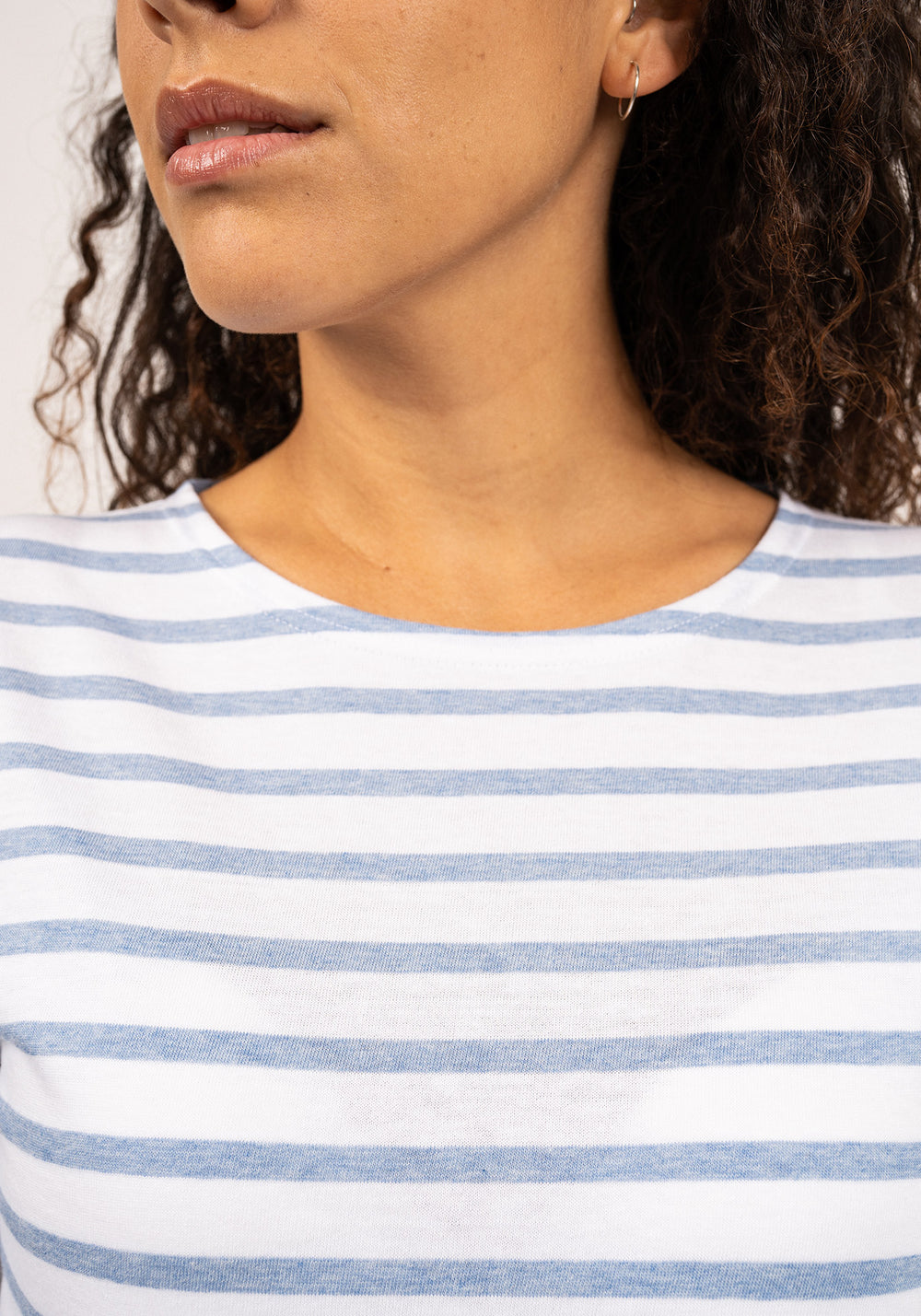 Galathée Breton shirt (NEIGE/DENIM)